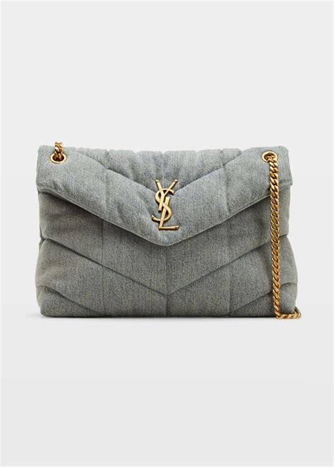 ysl puffer mini bag|ysl denim puffer bag.